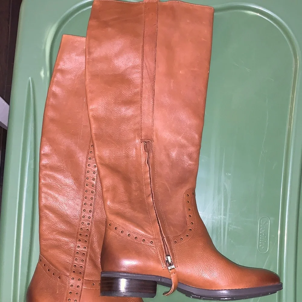 Sam Edelman Brown Heeled Knee High Boots 7.5 - Picture 12 of 12